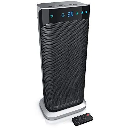 Produktbild: Brandson - Heizlüfter mit Fernbedienung - Preisträger 2025 - energiesparend leise, 2000 Watt Keramik-Heizlüfter Badezimmer - Schnellheizer mit Oszillationsfunktion - Heizung Heater - GS zertifiziert