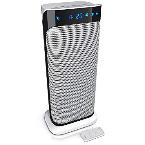 Produktbild: Brandson - Heizlüfter mit Fernbedienung - Preisträger - energiesparend leise Keramik-Heizlüfter Badezimmer - Oszillationsfunktion - Timer - Heizung Heater - GS zertifiziert