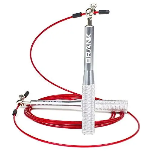 Produktbild: BRANK SPORTS - 3,5 Meter Springseil Für Erwachsene Fitness - Double-Under-Erfolge - Boxen Sport - Seilspringen - Speed Rope - Sprungseil Erwachsener - Inklusive Gratis Trainingsplan