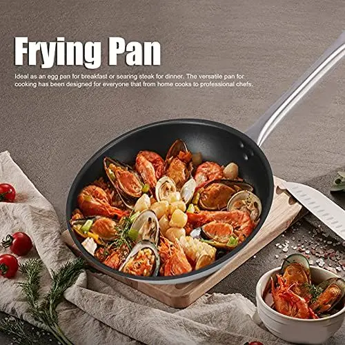 Produktbild: Bratpfanne, ergonomischer Griff Brat-Eierpfanne Schnelle Wärmeaufnahme Korrosionsbeständigkeit Sicher und gesundheitlich zu verwenden für Küche Restaurant(280 * 50mm)