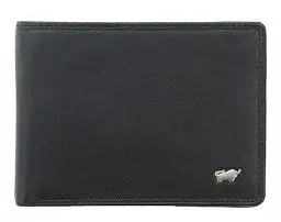 Produktbild: BRAUN BÜFFEL - Geldbörse Herren aus echtem Rindsleder Golf 2.0 - Geldbeutel Trifold Portemonnaie für Männer mit 8 Kartenfächern - Zeitlos klassisches Portmonee mit Netzfach & Münzfach - Edles Schwarz