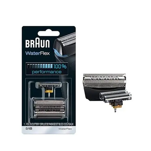 Produktbild: Braun Ersatzscherteil 51 B Schwarz, Kompatibel mit WaterFlex Rasierern