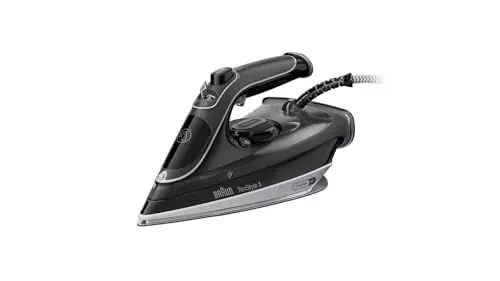 Produktbild: Braun FreeStyle 5 Dampfbügeleisen SI 5188 BK – Bügeleisen mit FreeGlide 3D Bügelsohle, Vertikaldampf, 2800 Watt, Dampfstoß 220 g/min, 330 ml Wassertank, schwarz