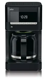 Produktbild: Braun PurAroma 7 Kaffeemaschine KF 7020 – Filterkaffeemaschine mit Glaskanne und Timer-Funktion, Kaffeezubereiter für einzigartiges Aroma, mit LCD-Display, 1000 Watt, schwarz