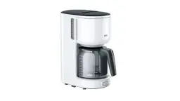 Produktbild: Braun PurEase Kaffeemaschine KF 3100 WH – Filterkaffeemaschine mit Glaskanne für 10 Tassen Kaffee, Kaffeezubereiter für einzigartiges Aroma, 1000 Watt, weiß