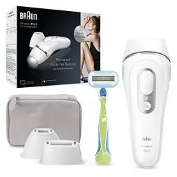 Produktbild: Braun IPL Silk Expert Pro 3 Haarentfernungsgerät Damen/Herren, dauerhaft sichtbare Haarentfernung, Venus Rasierer & Tasche, Alternative zur Laser Haarentfernung, Geschenk Frau, PL3133, weiß/silber