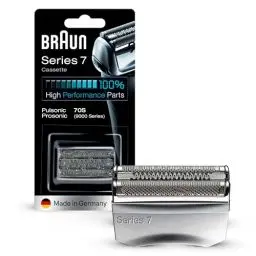 Produktbild: Braun Series 7 Elektrorasierer Scherkopf, ORIGINAL Ersatzscherteil vom Hersteller passend für Braun Herren Rasierer Series 7, 70S, silber, 1er Pack