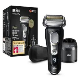 Produktbild: Braun Series 9 Pro Premium Rasierer Herren mit 4+1 Scherkopf, Elektrorasierer mit ProLift Trimmer, 5-in-1 Reinigungsstation, 60 Min. Akkulaufzeit, Wet&Dry Anwendung auf 1-, 3- und 7-Tage-Bart, 9460cc