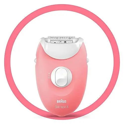 Produktbild: Braun Silk-épil 3 3-176, Epilierer für langanhaltende Haarentfernung, weiß/rosa