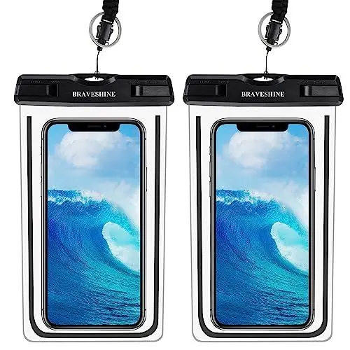 Produktbild: BRAVESHINE wasserdichte Handyhülle, IPX8 Unterwasser Handyhülle für Schwimmen, wasserfeste Handyhülle Kompatibel mit 14 13 12 11 Pro Max Mini, Samsung S23+ S22+ bis zu 6,7 Zoll