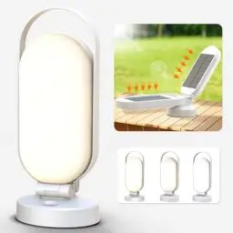 Produktbild: bravzurg LED Campinglampe Aufladbar, 5000mAh Batterie Solar Camping Licht Outdoor, Faltbare Wasserfeste Aufhängen Camping Laterne Zubehör Ausrüstung, Akku Lampen für Zelt, Blackout, Emergency
