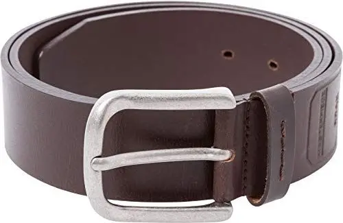 Produktbild: BRAX Herren Style Masterpiece BüffellederUni Schließe American Silver Gürtel, Dark Brown, 85 673 Herstellergr e EU