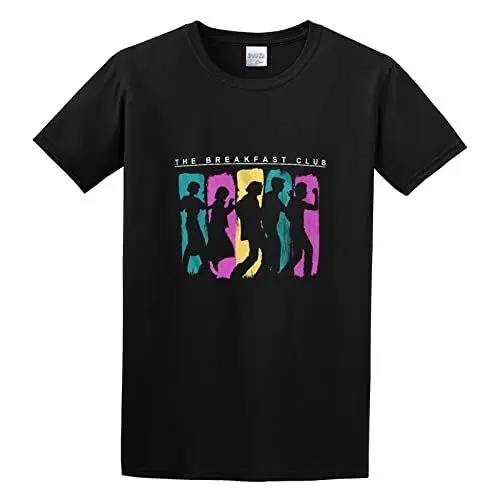 Produktbild: Breakfast Club Breakdance Silhouettes Comedy Ringwald Men's T-Shirt Casual Tee Summer Fashion Tops Clothing Black L