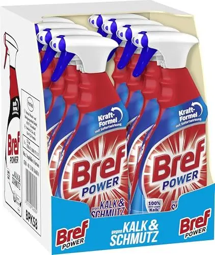 Produktbild: Bref Power gegen Kalk&Schmutz, 8er Pack (8 x 750 ml)
