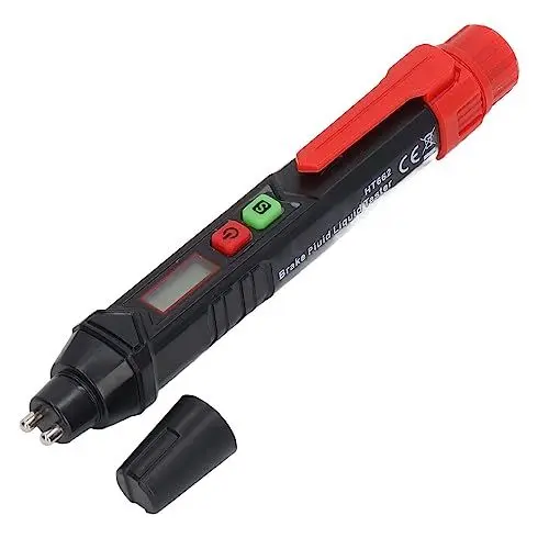 Produktbild: Bremsflüssigkeitstester Stift, Automatisches Bremsdiagnosetestgerät DOT 3 DOT 4 DOT 5.1 Ölfeuchtigkeitsanalysator Zur Überprüfung von Motorfahrzeugen