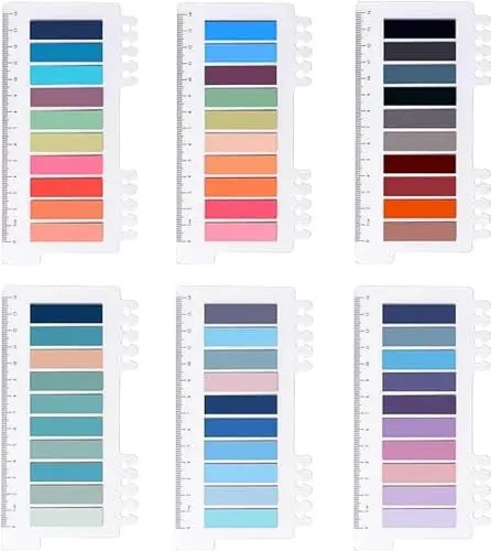 Produktbild: Brencco 1200 Stück Haftstreifen Haftnotizen, Brencco Tabs Index Tabs, Pagemarker Haftmarker, Film Textstreifen Klebemarkierungen Kleine Haftnotizen Tabs