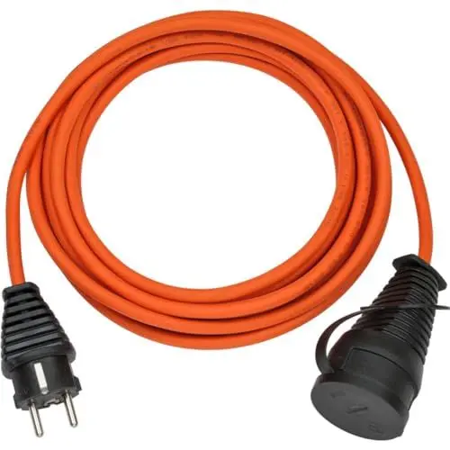 Produktbild: Brennenstuhl 1169960 Strom Verlängerung Orange, schwarz 40m Ölbeständig, UV-Beständig
