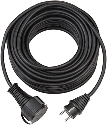 Produktbild: Brennenstuhl BREMAXX Verlängerungskabel (10m Kabel in schwarz, für den kurzfristigen Einsatz im Außenbereich IP44, Stromkabel einsetzbar bis -35 °C und UV-beständig)