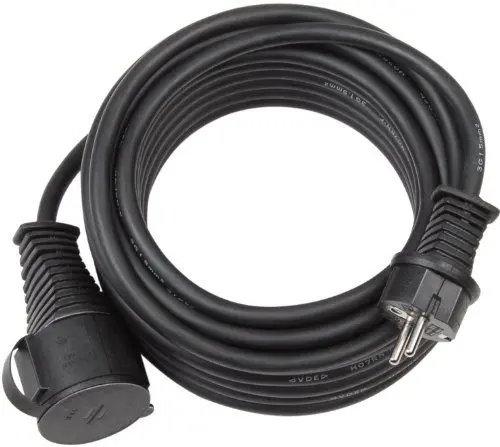 Produktbild: Brennenstuhl Baustellen-Verlängerungskabel IP44 (10m Kabel, H07RN-F 3G1,5, für den Außenbereich und den Einsatz auf Baustellen) schwarz