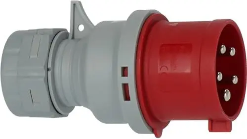 Produktbild: Brennenstuhl CEE-Stecker 400V/32A (für die Verwendung im Außenbereich IP44, schraubbare Anschlusstechnik, 5-polig)