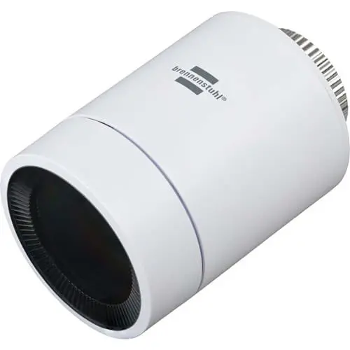 Produktbild: Brennenstuhl Connect Zigbee Heizkörperthermostat HT CZ 01 (smarter Zigbee Thermostat zum Strom sparen, kompatibel mit Alexa und Google Assistant, intelligente Heizungssteuerung per App, smart home)