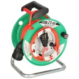 Produktbild: Brennenstuhl Garant G IP44 Gartenkabeltrommel (Kabeltrommel für Rasenmäher mit 23+2m Kabel in rot, Spezialkunststoff, vorübergehende und zeitlich begrenzte Verwendung im Freien, Made in Germany)