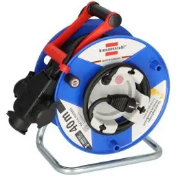 Produktbild: Brennenstuhl Garant G IP44 Kabeltrommel 38+2m mit 3-fach Gummi-Kupplung (40m RN-Kabel, Verteilerdose mit Aufhängevorrichtung, Made in Germany)