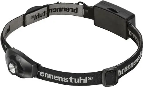Produktbild: Brennenstuhl LED Kopflampe LuxPremium/leichte CREE LED Stirnlampe mit hellem Frontlicht (ideal zum Joggen, IP44, inkl. Batterien, 60m Leuchtweite, 100lm, Neigungswinkel einstellbar)