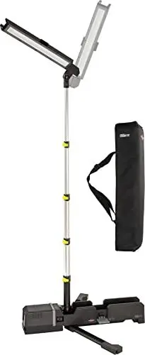 Produktbild: Brennenstuhl Multi Battery LED Akku Teleskop Arbeitsstrahler 6050 MA (7700lm, IP54, Höhenverstellbar Bis 140cm, Kompatibel Mit 18V Akkus 11 Verschiedener Hersteller, Ohne Akku, Engineered In Germany)