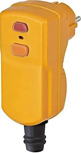 Produktbild: Brennenstuhl Personenschutz-Stecker BDI-S 2 30 IP55 (Personenschutzstecker mit FI-Schutzschalter für außen, zweipolige Abschaltung)