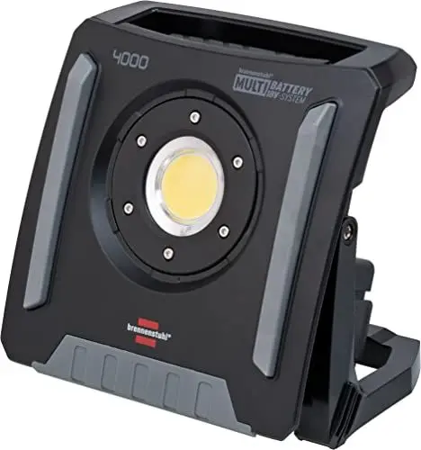 Produktbild: Brennenstuhl Professional Multi Battery LED Akku Baustrahler 4000 MA (40W, 4500lm, IP65, Arbeitsleuchte kompatibel mit 18V Akkus 11 verschiedener Hersteller, ohne Akku, Engineered in Germany)