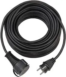 Produktbild: Brennenstuhl Qualitäts-Gummi-Verlängerungskabel 10m (IP44, Kabel für außen) schwarz