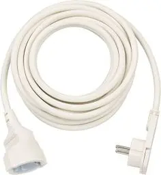 Produktbild: Brennenstuhl Qualitäts-Kunststoff-Verlängerungskabel mit Flachstecker (Verlängerungskabel flach für innen mit 5m Kabel) Weiß, 5m