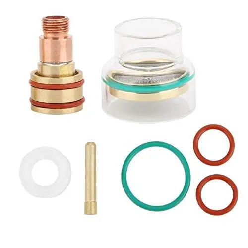 Produktbild: Brenner Gas Tig WIG Schweißkit TFM53NCN WIG-Schweißbrenner-Set WIG Brennerglasbecherhülse für WP17 / WP18 / WP26 für Präzises Schweißen und Kleine Arbeiten(2.4mm)