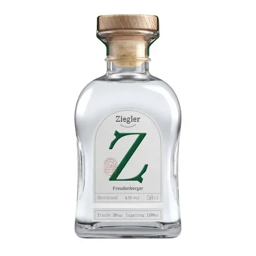 Produktbild: Ziegler Freudenberger Obstbrand 43% (1x 0,5l) - Edler Obstbrand aus regionalen Früchten mit harmonischer Balance
