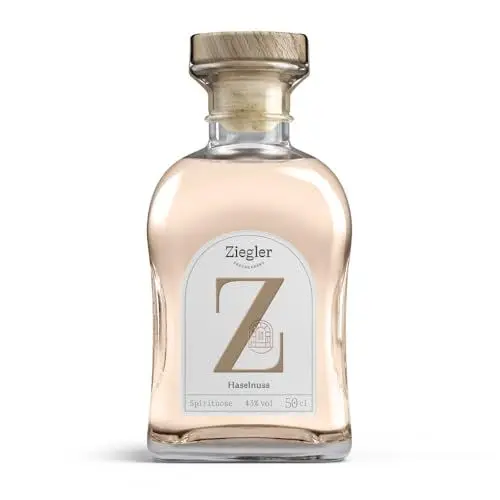 Produktbild: Ziegler Haselnuss 43% (1x 0,5l) - Aromatischer Haselnussgeist mit feinen Röstaromen