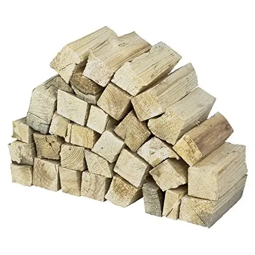 Produktbild: Flameup Brennholz Kiefer, Kaminholz ohne Rinde, 5-500kg Kiefernholz, Feuerholz für Ofen, Kamin, Kaminofen, Feuerschale, Grill, Holzscheite 25 cm, getrocknet, Menge:25 kg