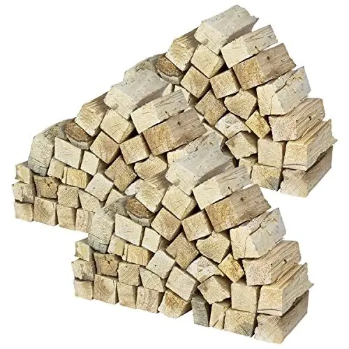 Produktbild: Brennholz Kaminholz Kiefer Holz 90 kg Für Ofen und Kamin Kaminofen Feuerschale Grill Feuerholz Holzscheite Wood 25 cm kammergetrocknet flameup