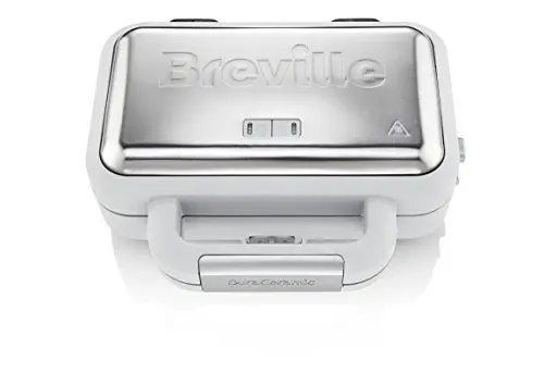 Produktbild: Breville DuraCeramic Sandwichmaker mit tiefen Platten | Sandwichtoaster für 2 Scheiben mit variabler Temperatur (VST070X)