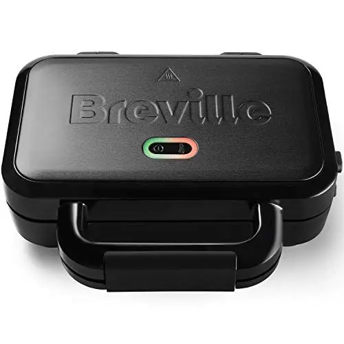 Produktbild: Breville Ultimate-Sandwichmaker mit extra tiefen Platten | Sandwichtoaster zum Toasten von 2 Scheiben | abnehmbare, haftfreie Platten | Edelstahl | schwarz (VST082X)