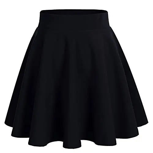 Produktbild: bridesmay Damen Mini Rock Sommer Kurz Skater Rock Schulmädchen Anime Rock Gothic Cosplay Sexy Röcke Black 2XL