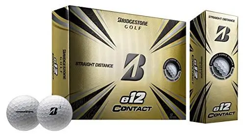 Produktbild: Bridgestone Unisex – Erwachsene Golf 2021 e12 Contact White, Weiss/opulenter Garten, One Dozen