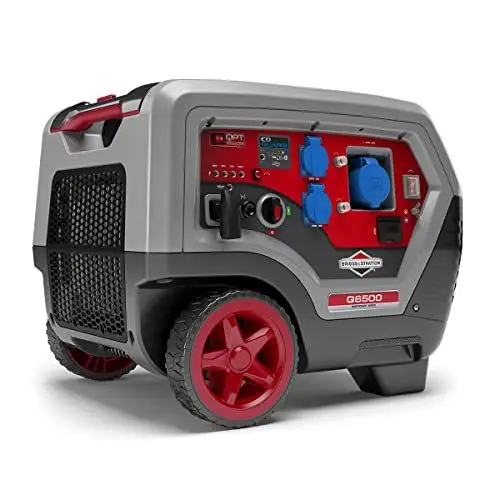 Produktbild: Briggs & Stratton 030852 Tragbarer Benzin-Inverter-Generator der Quiet Power Technology Serie Q6500 mit 6500 Watt/5000 Watt sauberem Strom, ultraleise und leichtgewichtig, W