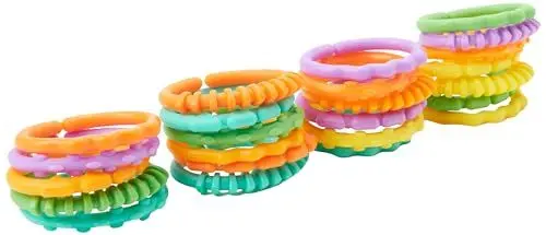 Produktbild: Bright Starts, Oball, Kinderwagenkette Verbindungsglieder, Lots of Links, biegbar, einfach zu befestigen, leichte Reinigung, perfekt für unterwegs