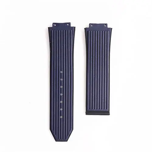 Produktbild: BrightBulb 26 x 17 mm wasserdichtes Gummi-Uhrenarmband Ersatzarmband für Uhrenzubehör für HUB-Lot Big-Bang-Blau
