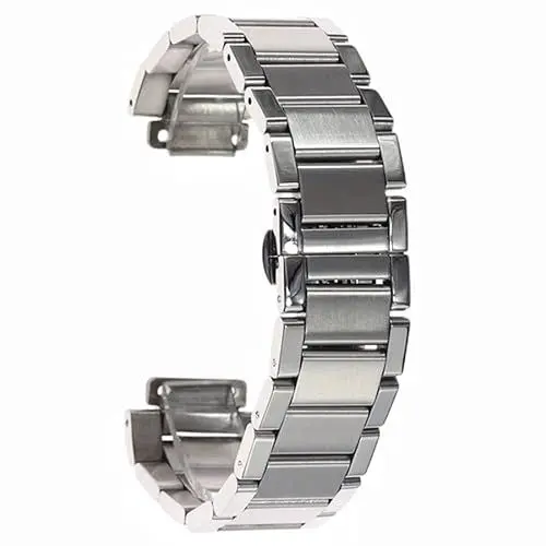 Produktbild: BrightBulb Edelstahlarmband Uhrenarmband Uhrenzubehör für HUB-Lot Big BANG Classic Fu-sion-Serie-Silber 27 x 19mm