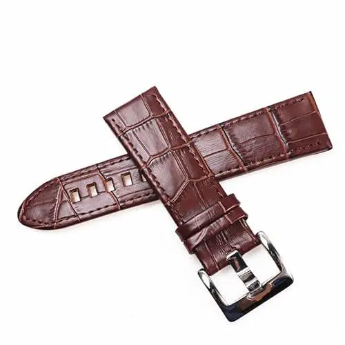 Produktbild: BrightBulb Uhrenarmband aus echtem Leder Ersatz-Uhrenarmband für Montblanc/Star/36065/Timewalker-Braun 22mm