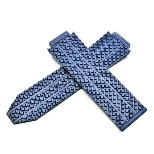 Produktbild: BrightBulb Uhrenzubehör Ist EIN Geeignetes Silikonarmband 25 * 17mm Konvexer Kopf Mehrfarbiges Uhrenarmband für HUB&Lot B/I/G B-ANG-Blau