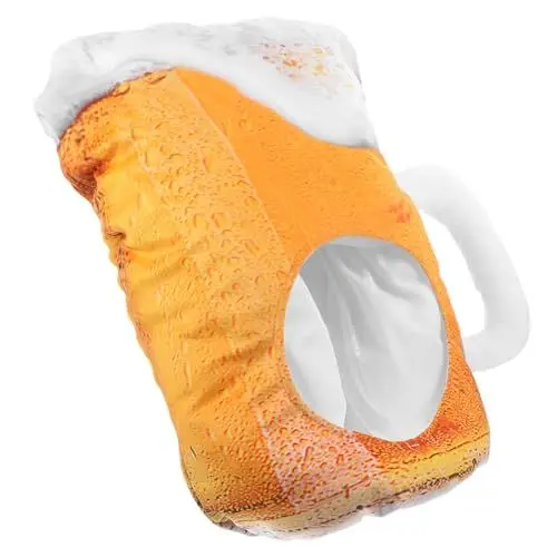 Produktbild: BRIGHTFUFU Plüsch Bierkrug Hut Lustiger Party Hut Mit Bierkrug-design Für Kostümpartys Junggesellenabschiede Und Fotoshootings Aus Weichem Material