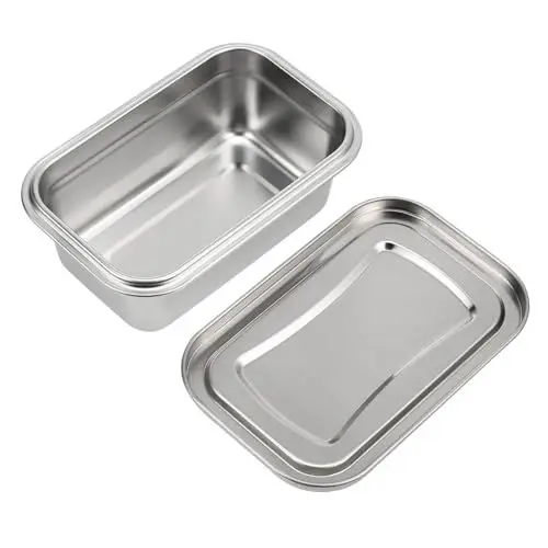 Produktbild: BRIGHTFUFU Dauerhafte Lebensmittelkonservierungsbox Kompakter Edelstahl-Eiscreme-Keeper